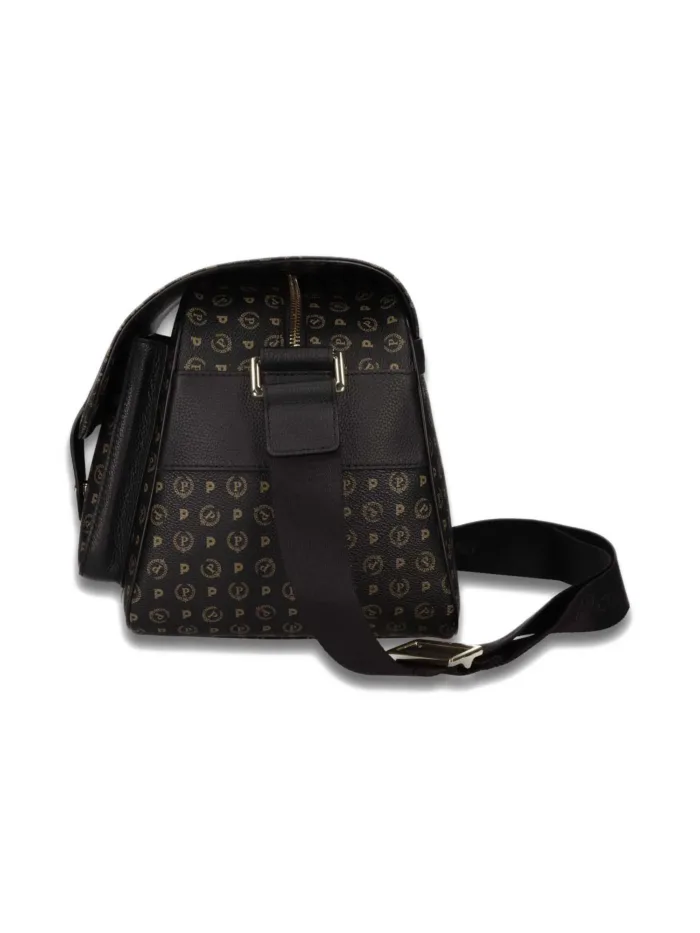 Borsa Pollini Messenger a spalla multitasche heritage logo classic Nero con dettagli Neri TE8401PP02Q1100A, foto 3 di 3