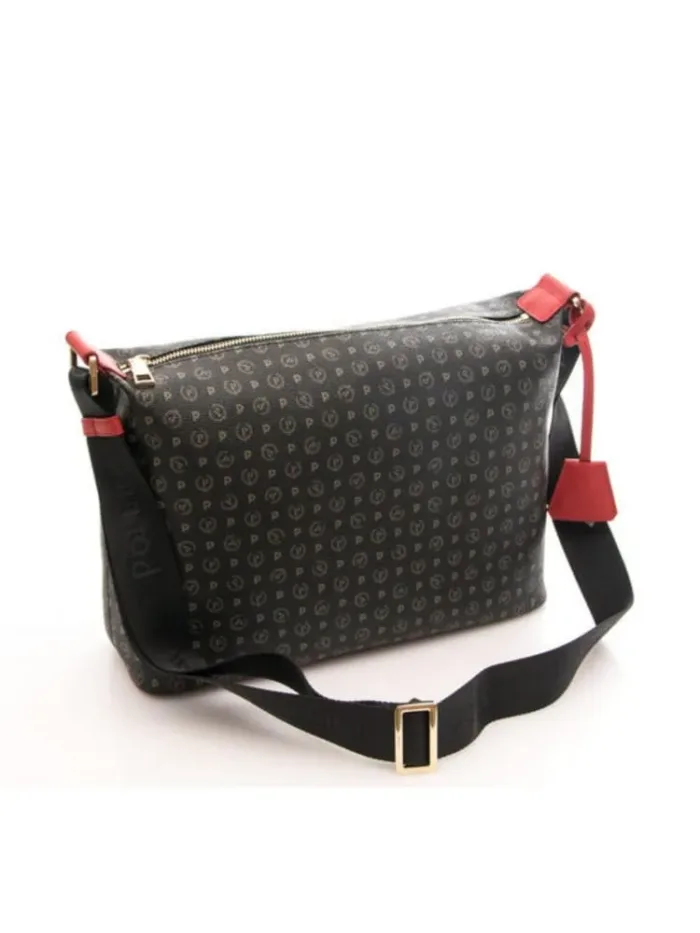 Borsa Pollini Tracolla Nera con dettagli Rossi TE8400PP02Q11, foto 2 di 2