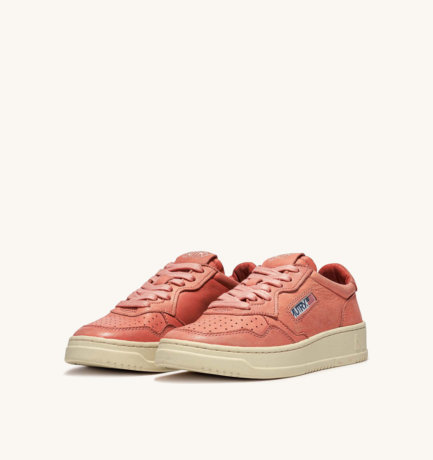 Sneaker Donna Autry Medalist Low in pelle color Corallo mod. AULW GG24 - immagine 2