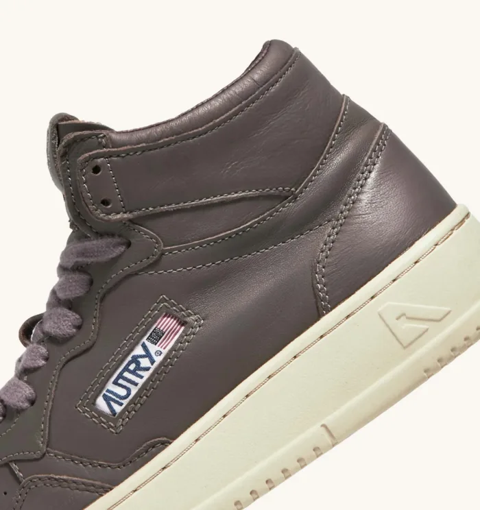 Sneakers Donna Autry Medalist Mid in Pelle di Capra Viola cod. AUMW GG38, foto 4 di 5