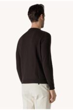 Maglia Girocollo in Cashmere Drumohr color Testa di Moro cod. D1K103 598 - immagine 2