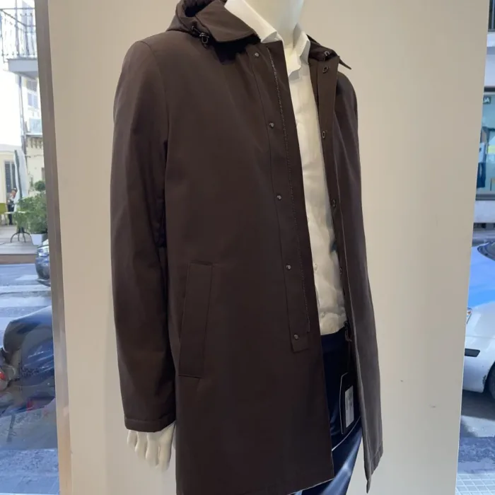 Impermeabile imbottito Uomo Richard Smith mod. MARVIN color Testa di Moro, foto 3 di 3