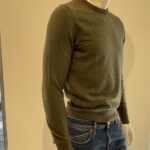 Maglia Girocollo in Cashmere Drumohr color Verde Bosco cod. D1K103 473 - immagine 2
