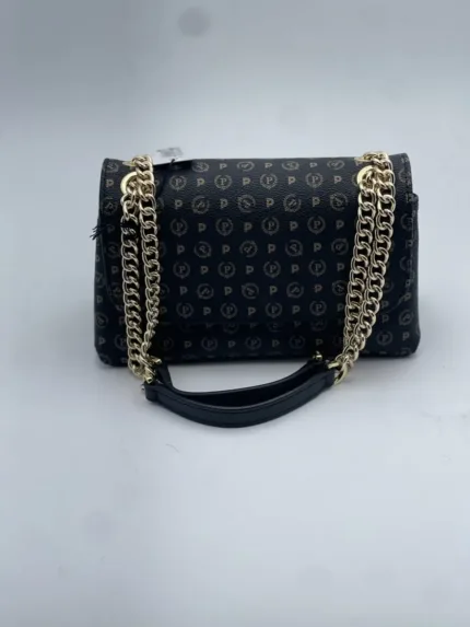 Borsa a Spalla Pollini Heritage Nera con dettagli Neri TE8473PP0EQ1100A