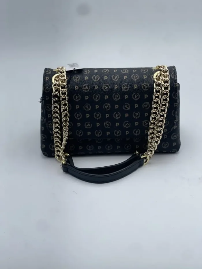 Borsa a Spalla Pollini Heritage Nera con dettagli Neri TE8473PP0EQ1100A, foto 1 di 2