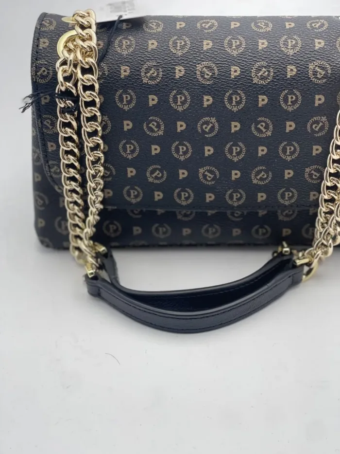 Borsa a Spalla Pollini Heritage Nera con dettagli Neri TE8473PP0EQ1100A, foto 2 di 2