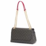 Borsa a Spalla Pollini Heritage Nera con dettagli Rossi TE8473PP0EQ1100B - immagine 2