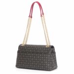 Borsa a Spalla Pollini Heritage Nera con dettagli Rossi TE8473PP0EQ1100B - immagine 3