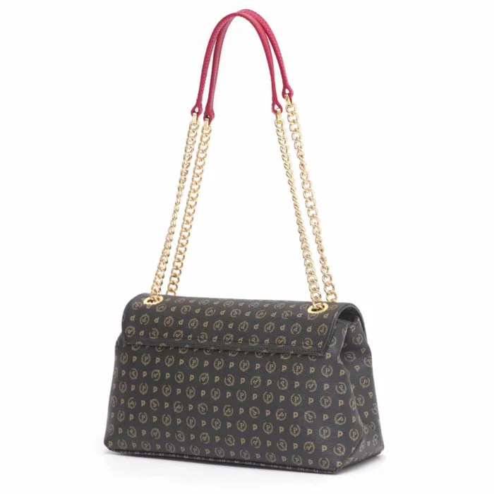Borsa a Spalla Pollini Heritage Nera con dettagli Rossi TE8473PP0EQ1100B, foto 3 di 3