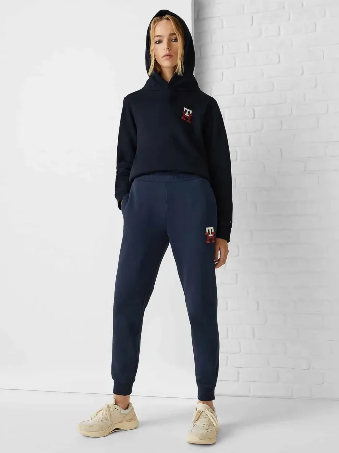 Pantalone della tuta Donna Tommy Hilfiger color Blu con logo rosso, foto 3 di 5