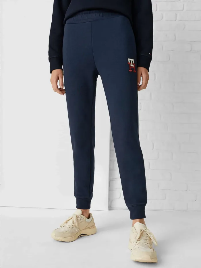 Pantalone della tuta Donna Tommy Hilfiger color Blu con logo rosso, foto 2 di 5