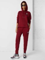 Pantalone della tuta Donna Tommy Hilfiger color Bordeaux con logo ricamato - immagine 3