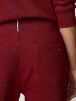 Pantalone della tuta Donna Tommy Hilfiger color Bordeaux con logo ricamato - immagine 4