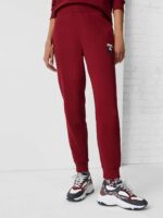 Pantalone della tuta Donna Tommy Hilfiger color Bordeaux con logo ricamato - immagine 2