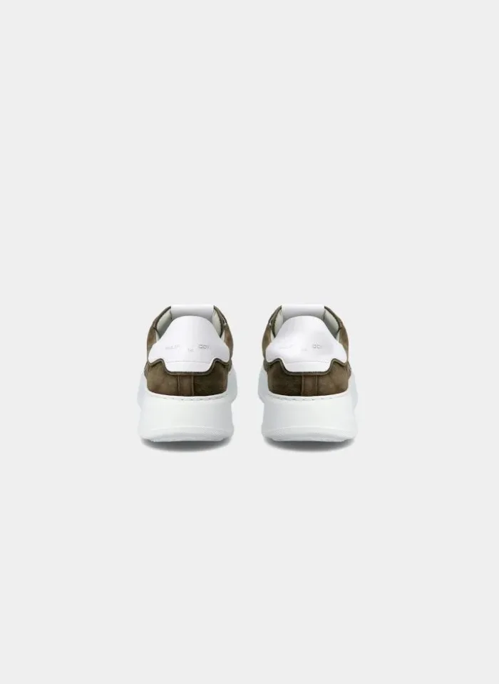 Sneaker Uomo Philippe Model Paris in pelle Verde Militare cod. BTLU NB10, foto 4 di 5