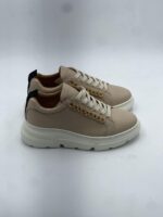Sneakers Stokton in pelle Nude con accessorio Catena laterale art. 432-D