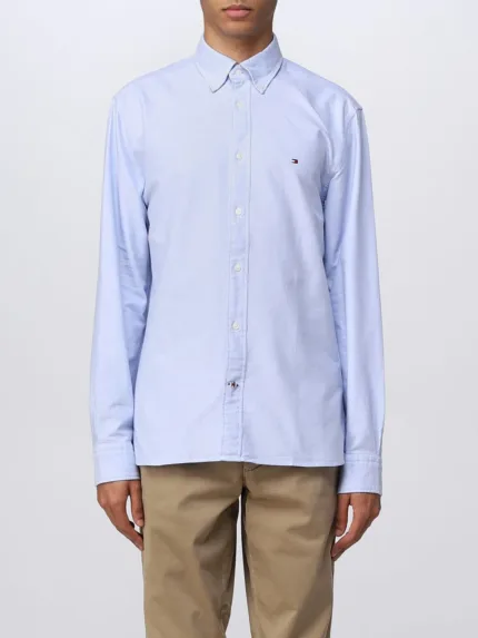 Camicia Tommy Hilfiger Celeste  art. MW0MW29167C14