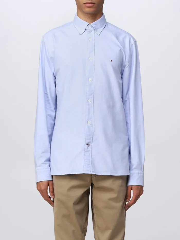 Camicia Tommy Hilfiger Celeste  art. MW0MW29167C14, foto 1 di 3
