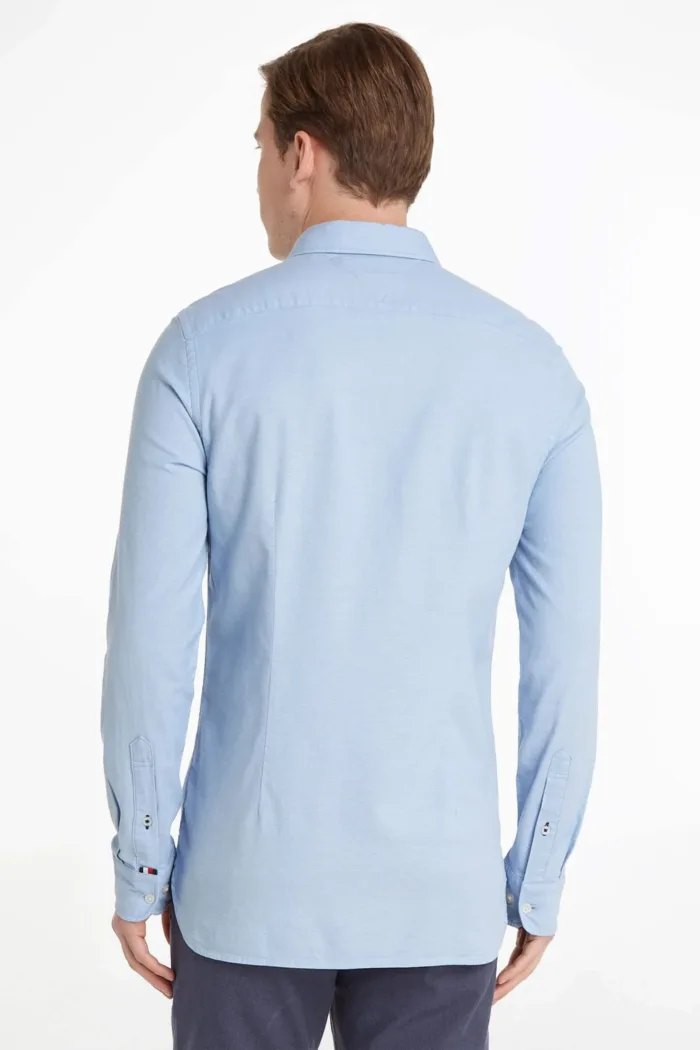 Camicia Tommy Hilfiger micro pois Azzurro  art. MW0MW29164C14, foto 2 di 4