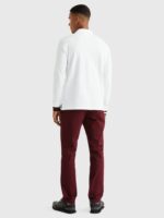 Polo Uomo Tommy Hilfiger 1985 Bianco regular fit a maniche lunghe cod MW0MW29527YBR - immagine 3