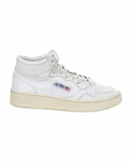 Sneakers stivaletto Autry in pelle di capra Bianca art. AUMW GG04