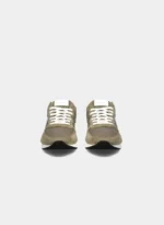 Sneakers Uomo Philippe Model in tela e camoscio Verde militare con Spoiler Blu elettrico art. TZLU W106 - immagine 5