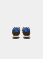 Sneakers Uomo Philippe Model in tela e camoscio Verde militare con Spoiler Blu elettrico art. TZLU W106 - immagine 4