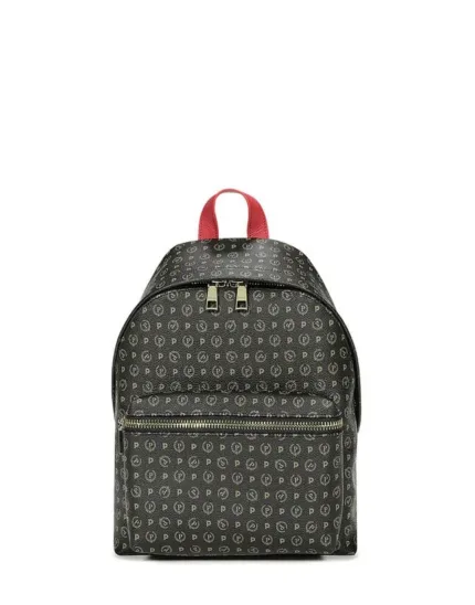 Zaino Pollini Heritage Nero con dettagli Rossi TE8412PP03Q1100B