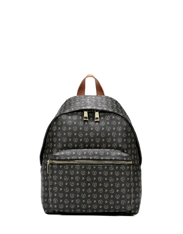 Zaino Pollini Heritage Nero con dettagli Cuoio TE8412PP03Q1100D, foto 1 di 5