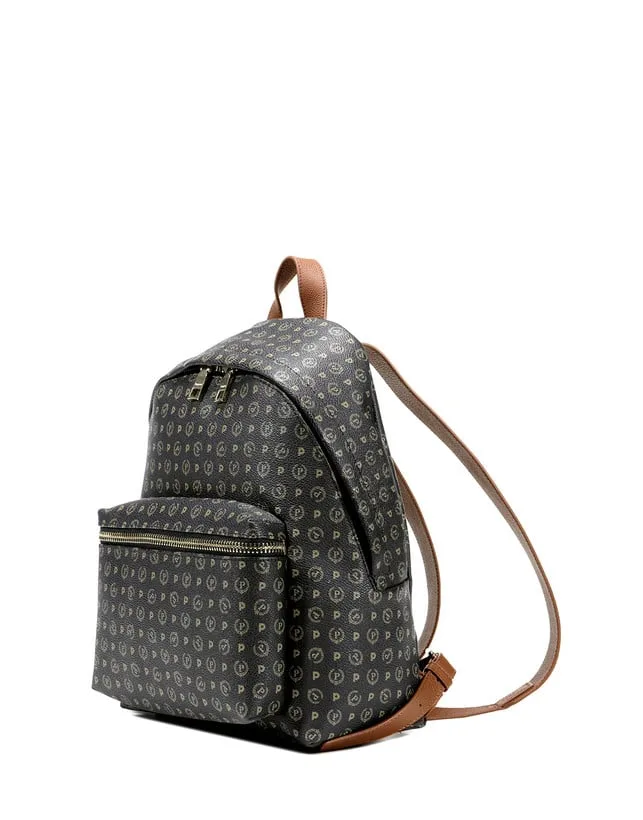 Zaino Pollini Heritage Nero con dettagli Cuoio TE8412PP03Q1100D, foto 2 di 5