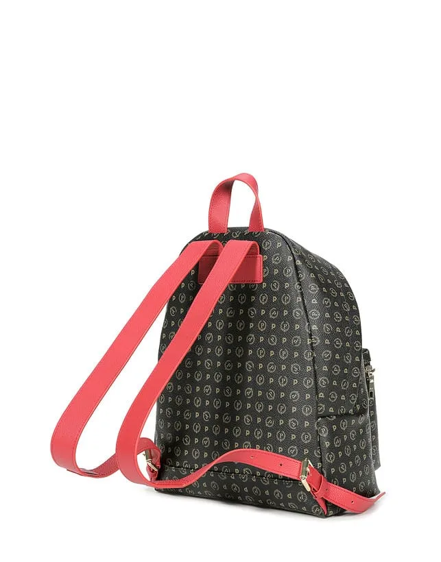 Zaino Pollini Heritage Nero con dettagli Rossi TE8412PP03Q1100B, foto 3 di 5