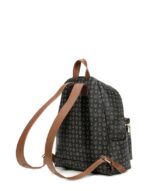 Zaino Pollini Heritage Nero con dettagli Cuoio TE8412PP03Q1100D - immagine 3