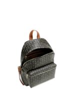 Zaino Pollini Heritage Nero con dettagli Cuoio TE8412PP03Q1100D - immagine 4