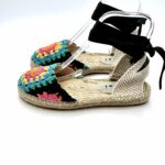 Espadrilles Valenciana Manebi con lacci in Cotone Crochet Fantasia - immagine 3