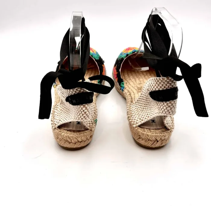 Espadrilles Valenciana Manebi con lacci in Cotone Crochet Fantasia, foto 4 di 5