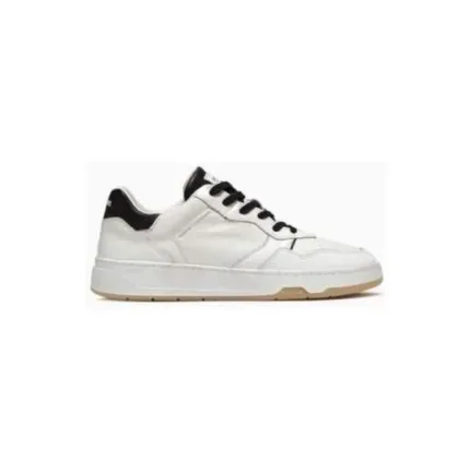 Sneakers Uomo Crime in pelle Bianca con Spoiler Nero art. 13303PP4.10