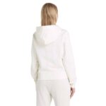 Felpa con cappuccio Donna Tommy Hilfiger Bianca con Monogramma TH applicato cod. WW0WW37441YBL - immagine 2