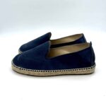 Espadrilles Uomo Suede Flat Hamptons Manebi in camoscio Patriot Blue Jeans - immagine 3