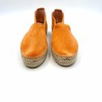 Espadrilles Double Sole Manebi 4cm in camoscio Sunset Orange Arancione - immagine 2