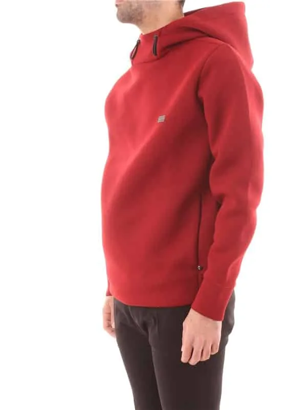 Felpa con cappuccio Tommy Hilfiger in tessuto scuba rosso art. MW0MW28955XIT, foto 2 di 4