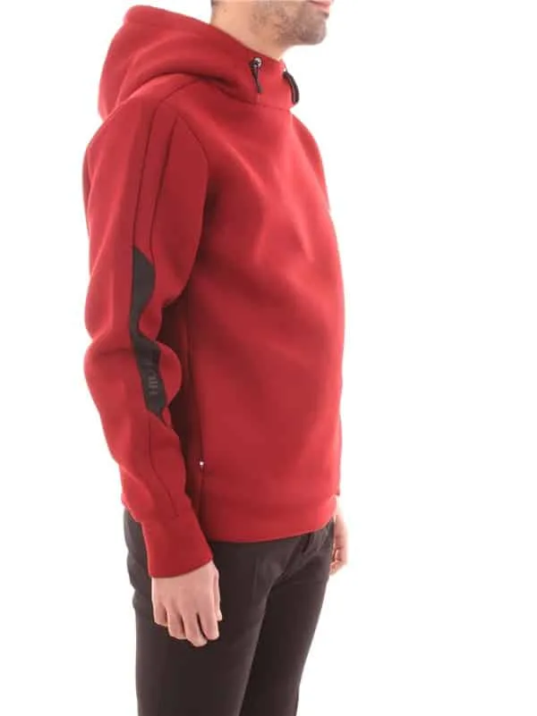 Felpa con cappuccio Tommy Hilfiger in tessuto scuba rosso art. MW0MW28955XIT, foto 4 di 4