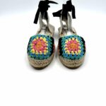 Espadrilles Valenciana Manebi con lacci in Cotone Crochet Fantasia - immagine 2