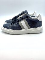 Sneakers Stokton Uomo in camoscio Blu denim art. 650 - immagine 3