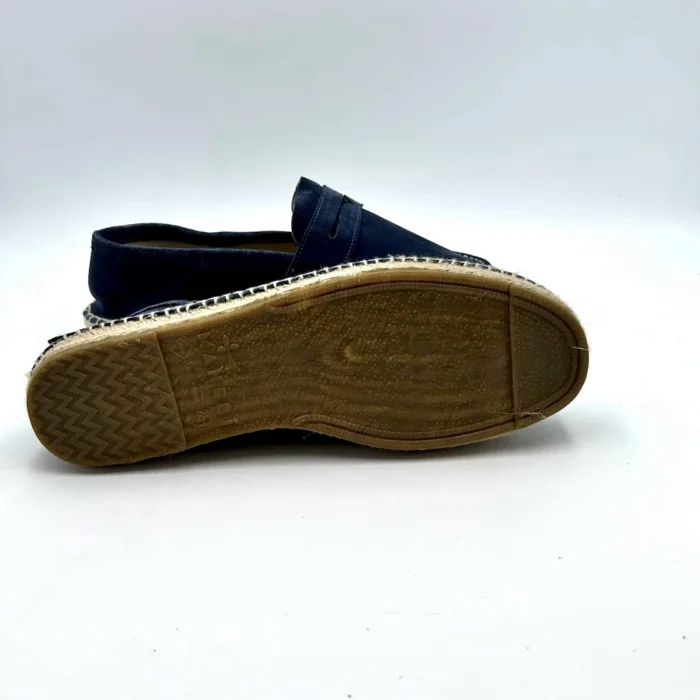 Espadrilles Uomo Suede Loafers Hamptons Manebi in camoscio Patriot Blue Jeans, foto 3 di 5