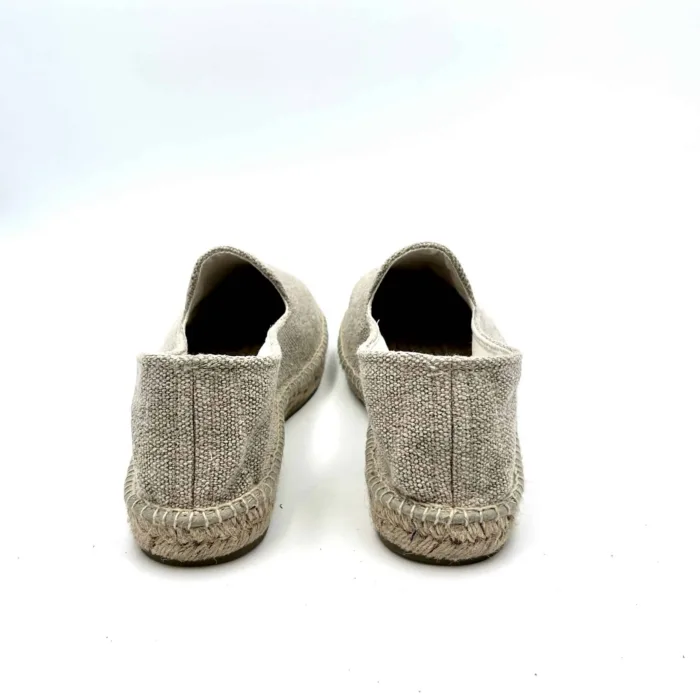 Espadrilles Uomo Organic Hemp Flat Manebi in cotone Naturale e Palma Blu, foto 4 di 5