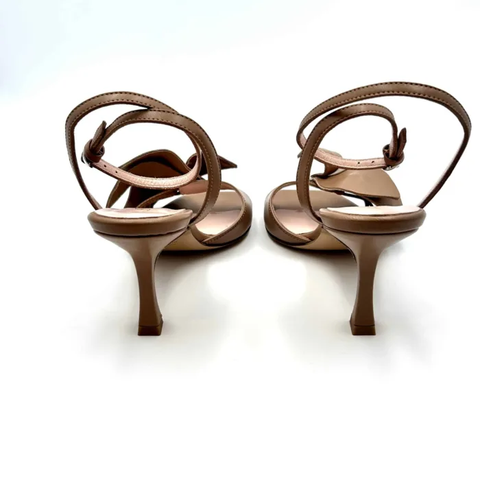 Sandalo Anna F in Nappa Camelia Tacco 9 cm art 3630, foto 5 di 5
