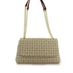 Borsa a Spalla Pollini Heritage Avorio con dettagli Rossi TE8473PP0EQ1110B