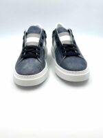Sneakers Stokton Uomo in camoscio Blu denim art. 650 - immagine 2