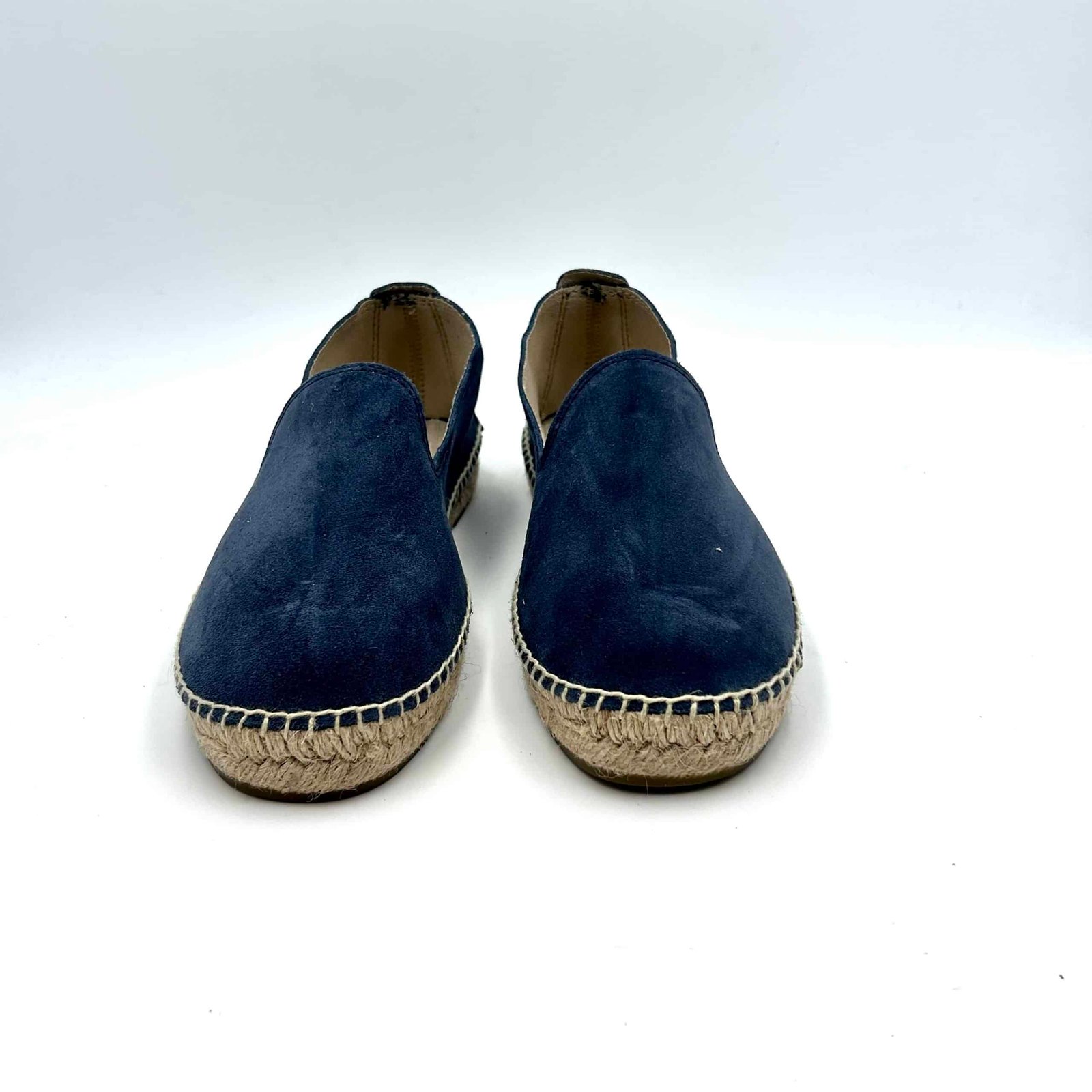 Espadrilles Man Suede Flat Hamptons Manebi Suede Patriot Blue Jeans