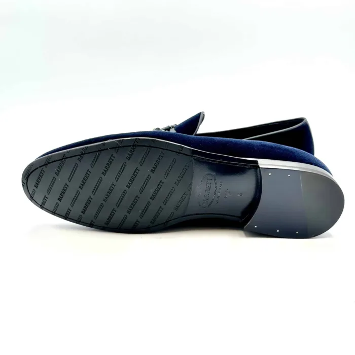 Mocassino con Nappine Barrett in velluto Blu art 211U032.1, foto 5 di 7